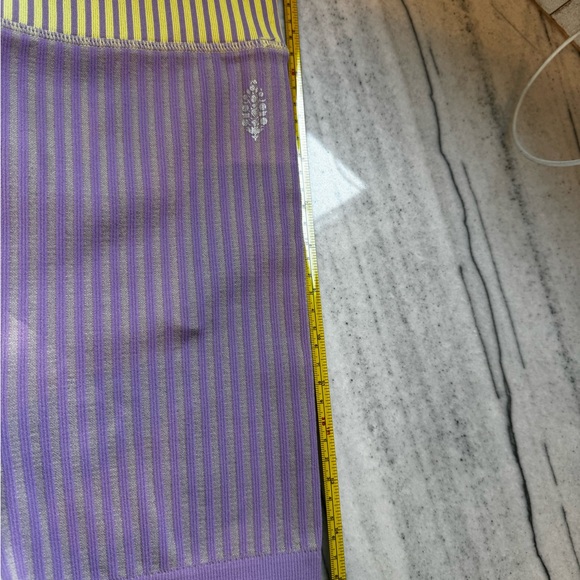 Free People purple and yellow work out matching set Size Extra Small - Picture 8 of 8